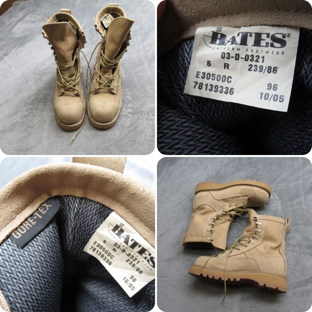 Bates Gore-Tex Boots Mens? 5R‎ Beige Uniform Footwear Lace-Up Steel Toe NEW
